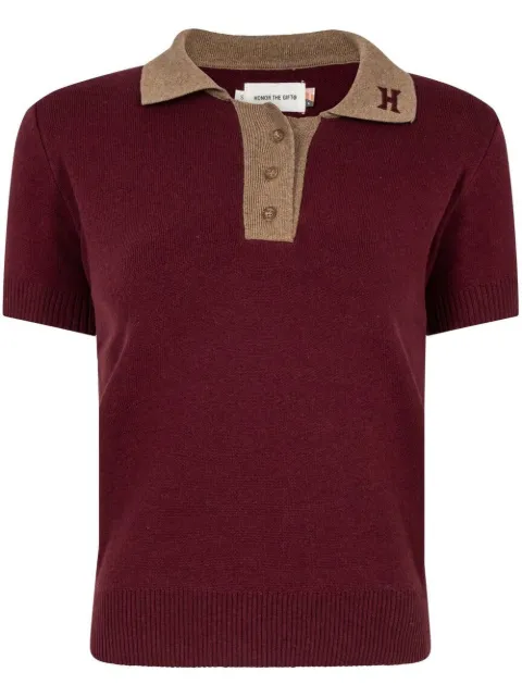 logo-embroidered polo shirt