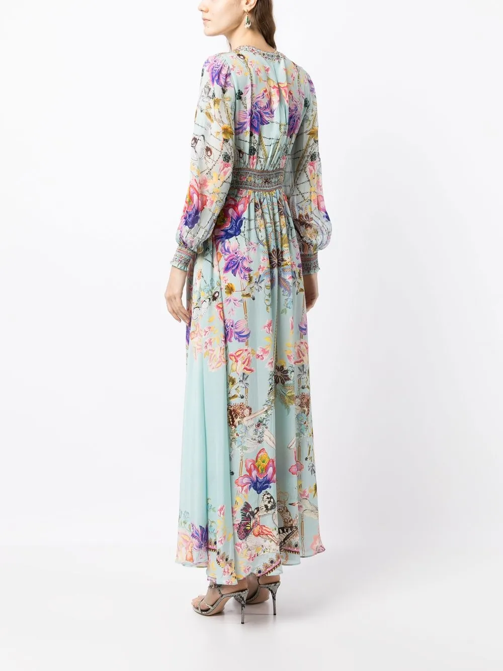 Camilla crystal-embellished Floral Long Dress - Farfetch