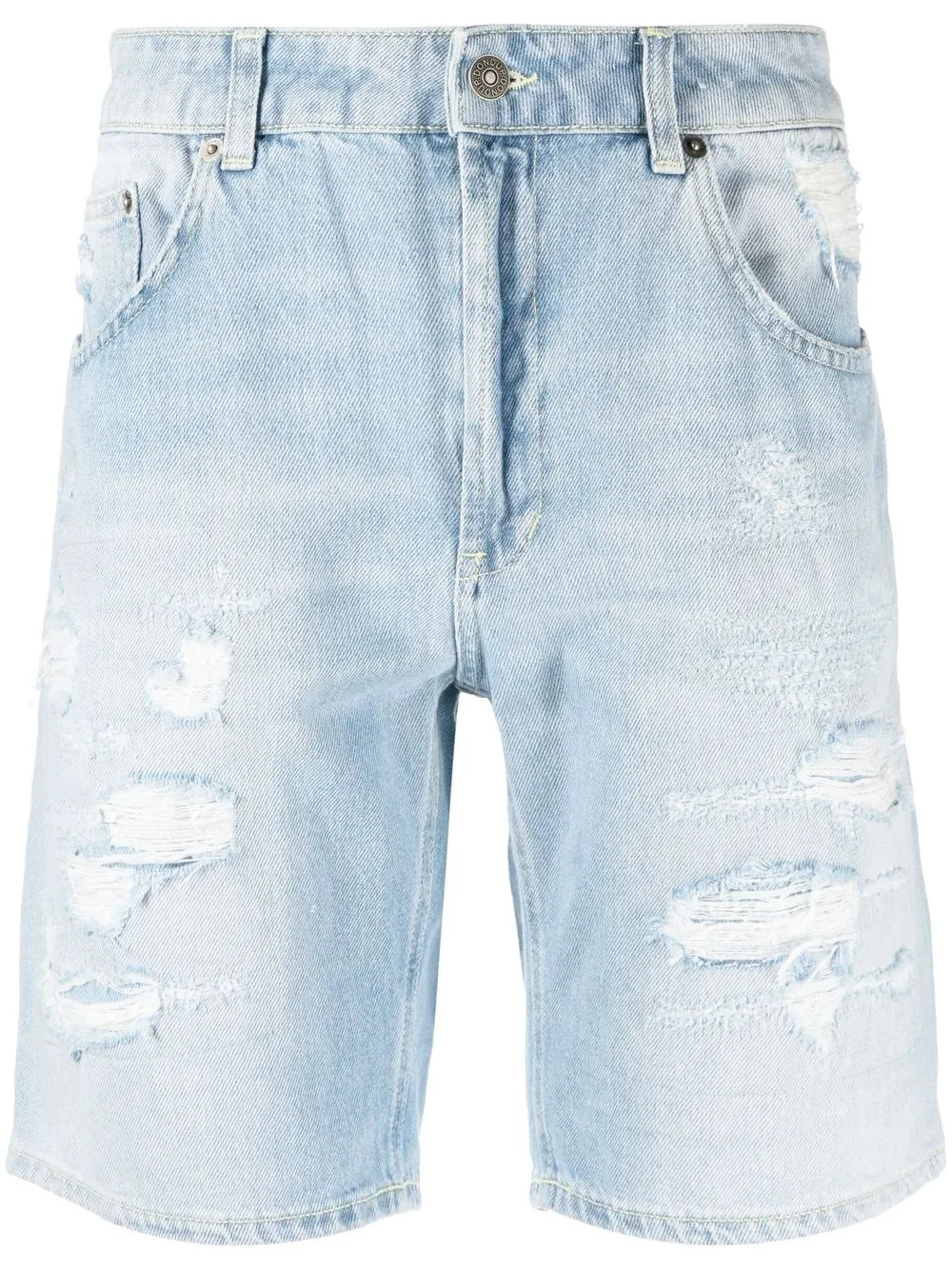 

DONDUP distressed knee-length denim shorts - Blue