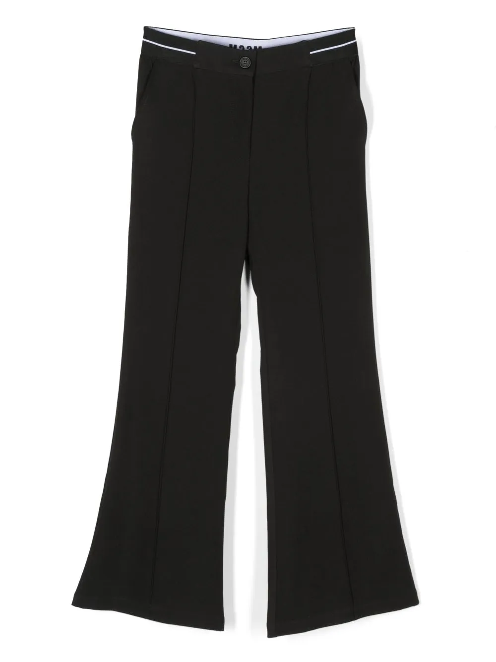 

MSGM Kids pants con logo estampado - Negro