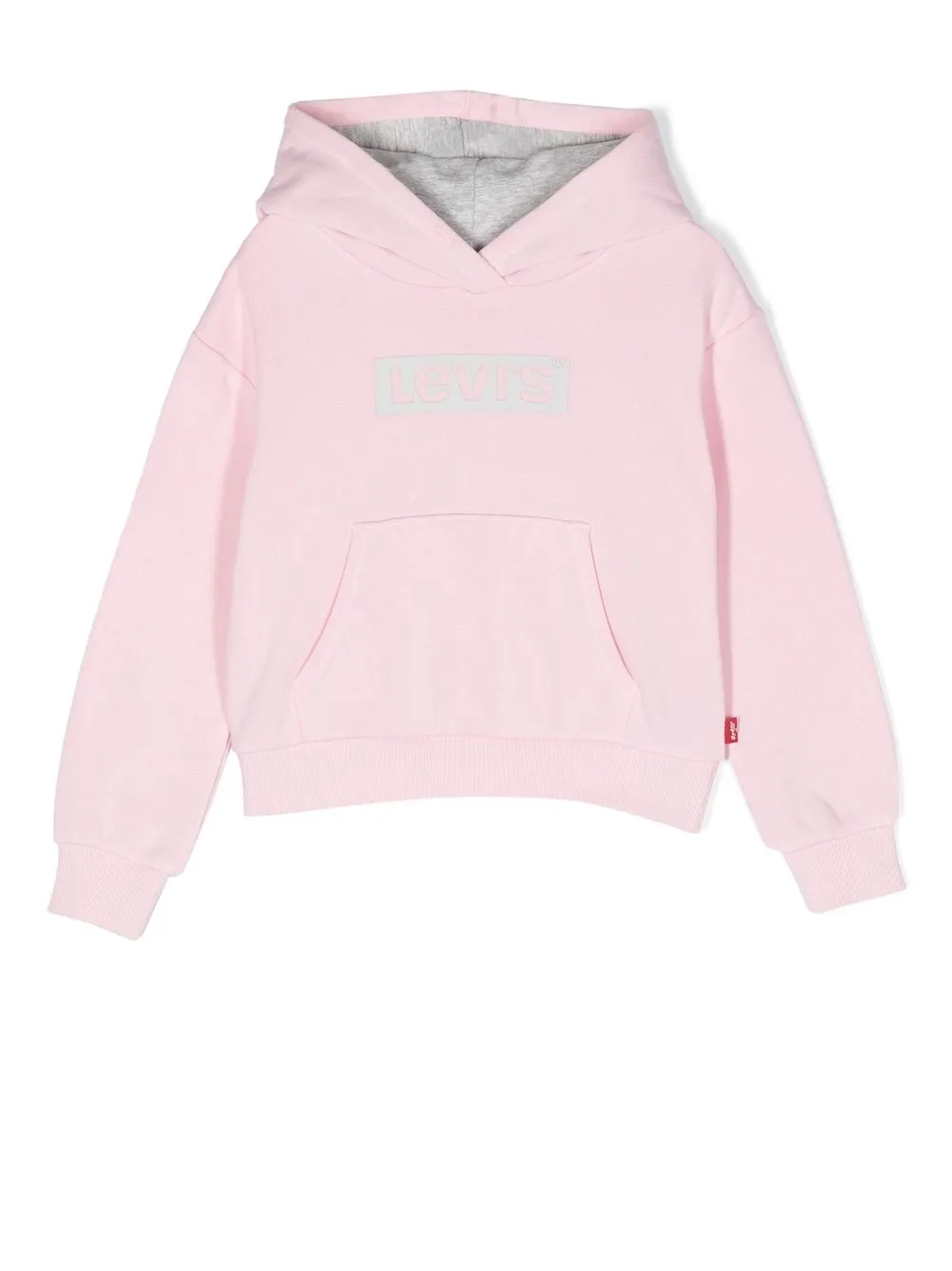 

Levi's Kids logo-print long-sleeved hoodie - Pink