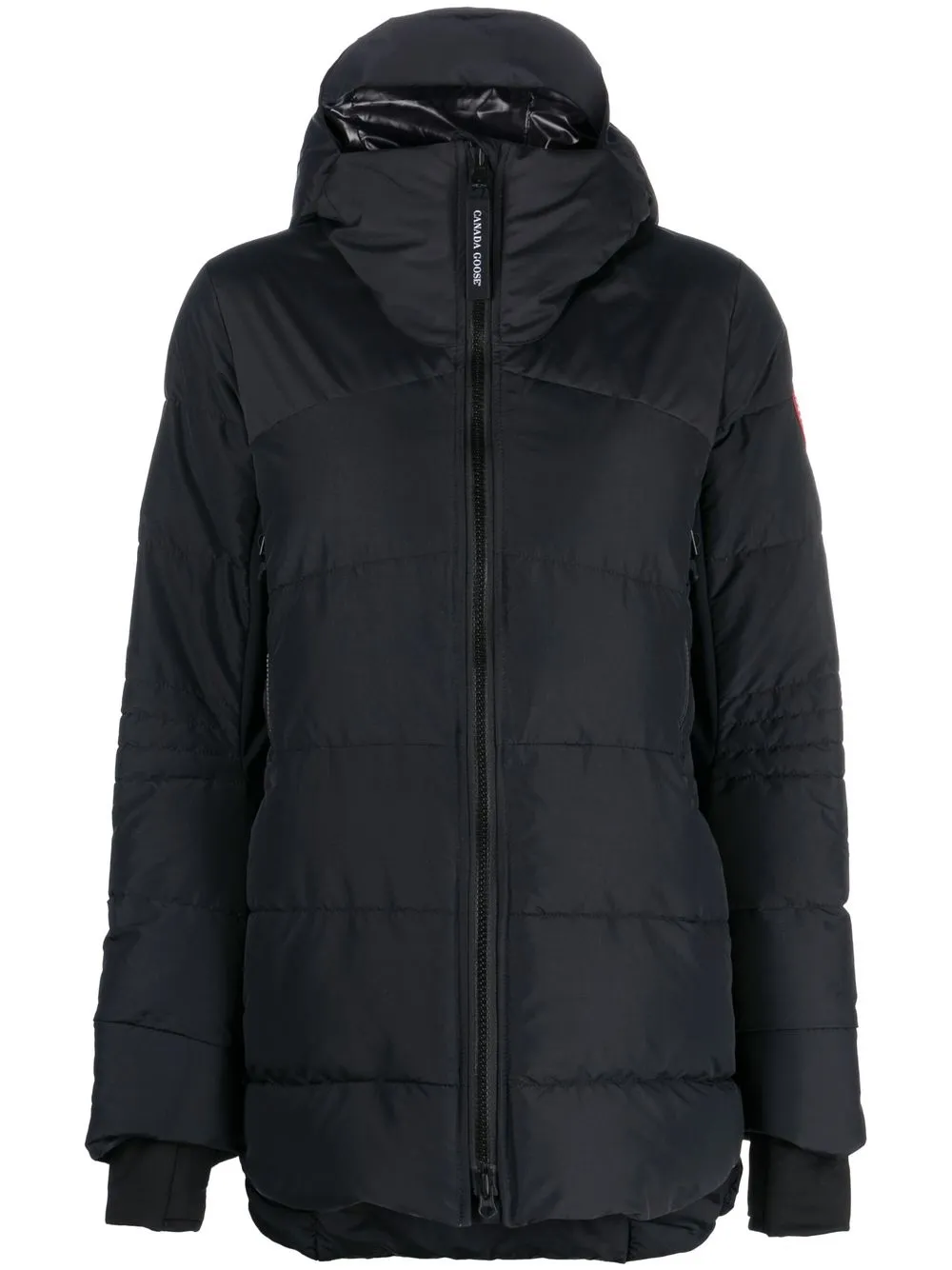 

Canada Goose parka con capucha y parche del logo - Negro