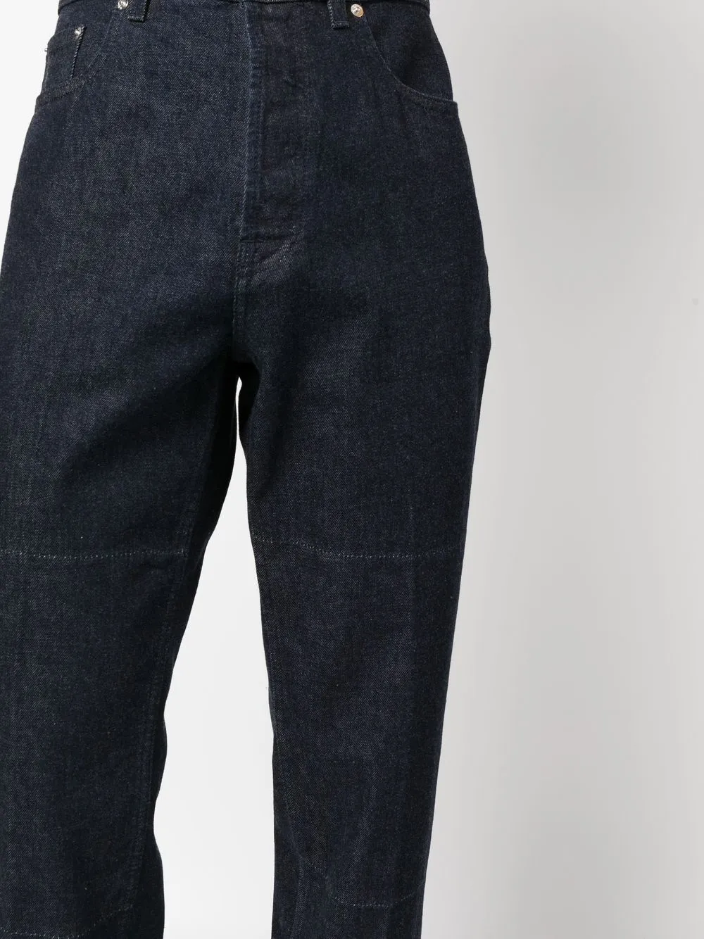 Shop Lanvin High-rise Slim-cut Jeans In Blau