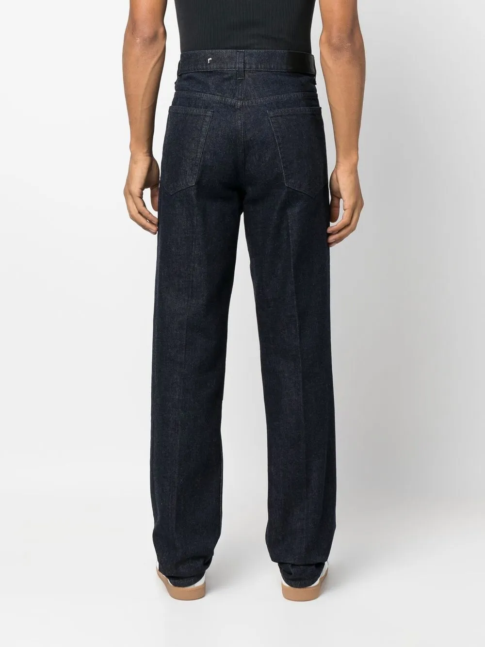 Shop Lanvin High-rise Slim-cut Jeans In Blau