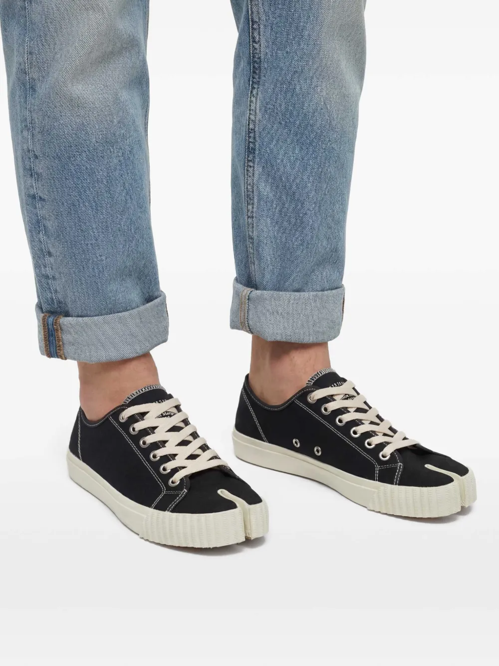 Maison Margiela Tabi low-top Sneakers | Black | FARFETCH RO