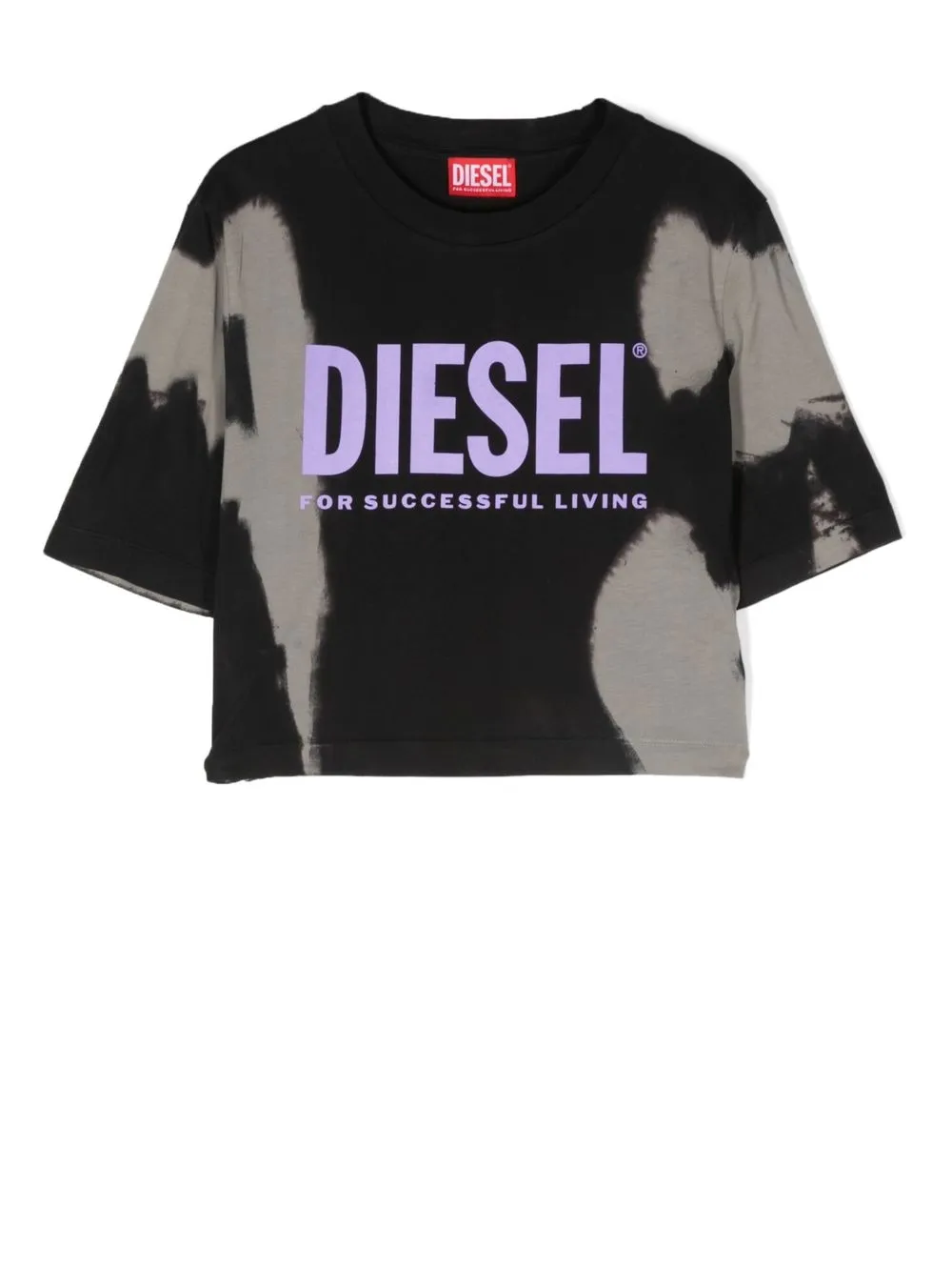 

Diesel Kids playera manga corta con logo estampado - Negro