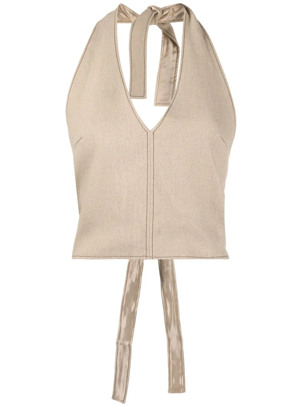 

Jacquemus top Le haut Linu con cuello halter - Neutro