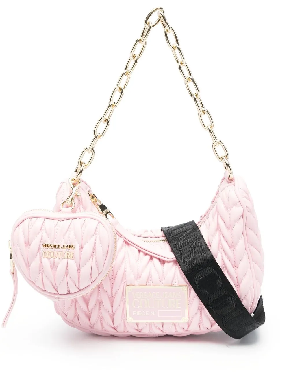 

Versace Jeans Couture matelassé-effect crossbody bag - Pink