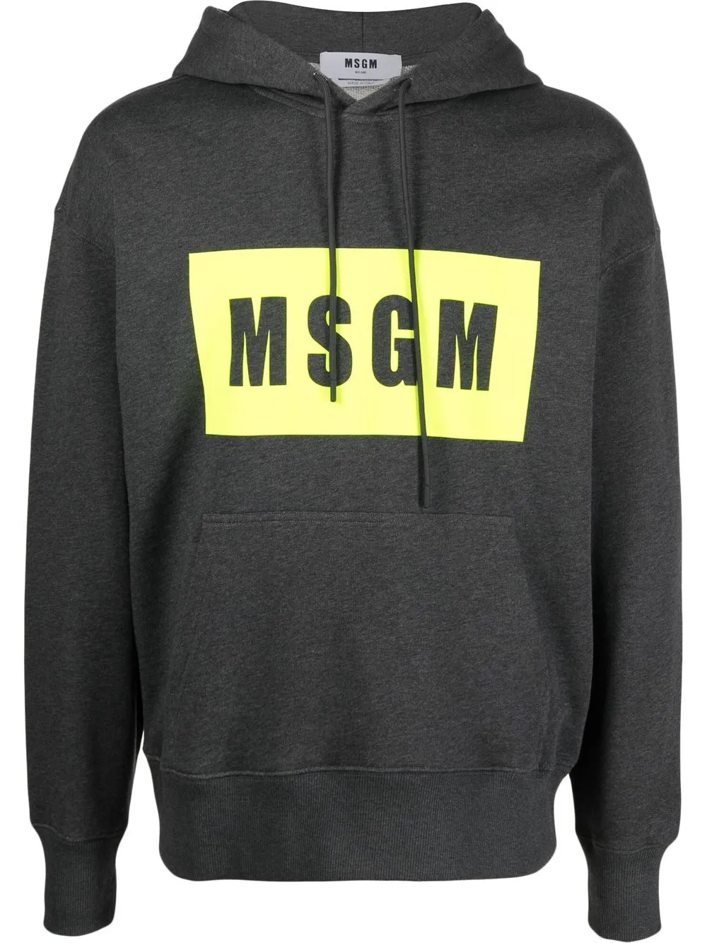 

MSGM hoodie con logo estampado - Gris