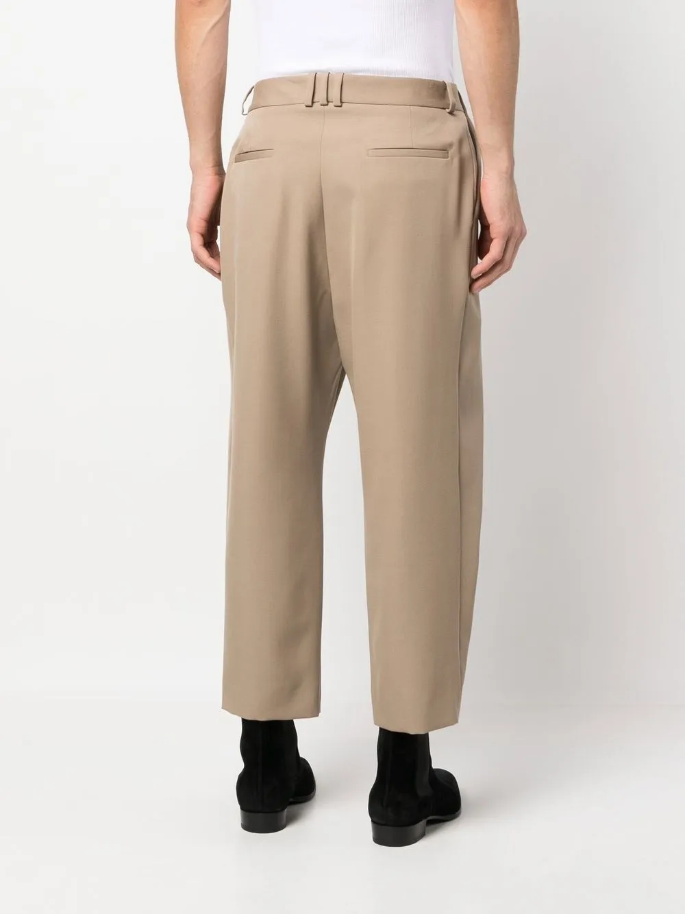 Balmain inverted-pleat Detail Trousers - Farfetch 