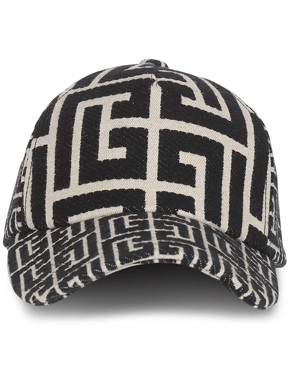 

Balmain monogram-jacquard baseball cap - Black