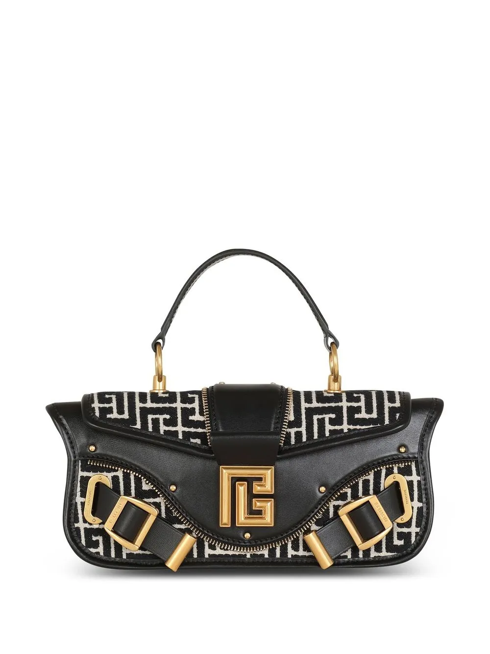 

Balmain Blaze monogram shoulder bag - Black