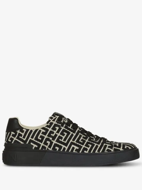 Balmain baskets B-Court à motif monogrammé