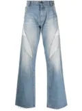 Balmain exposed-pocket cotton jeans - Blue
