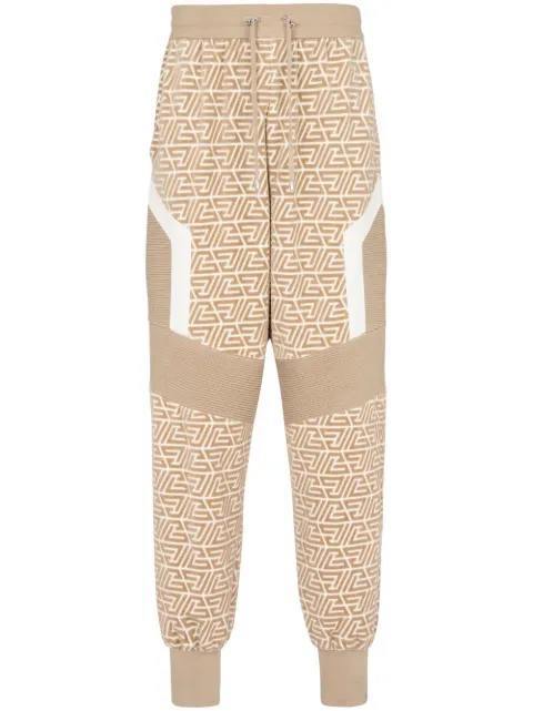 Balmain pantalon de jogging à empiècements contrastants