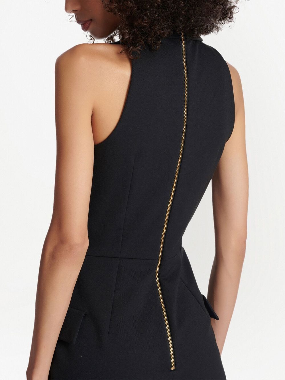 PEAK-LAPELS DOUBLE-BREASTED PLAYSUIT