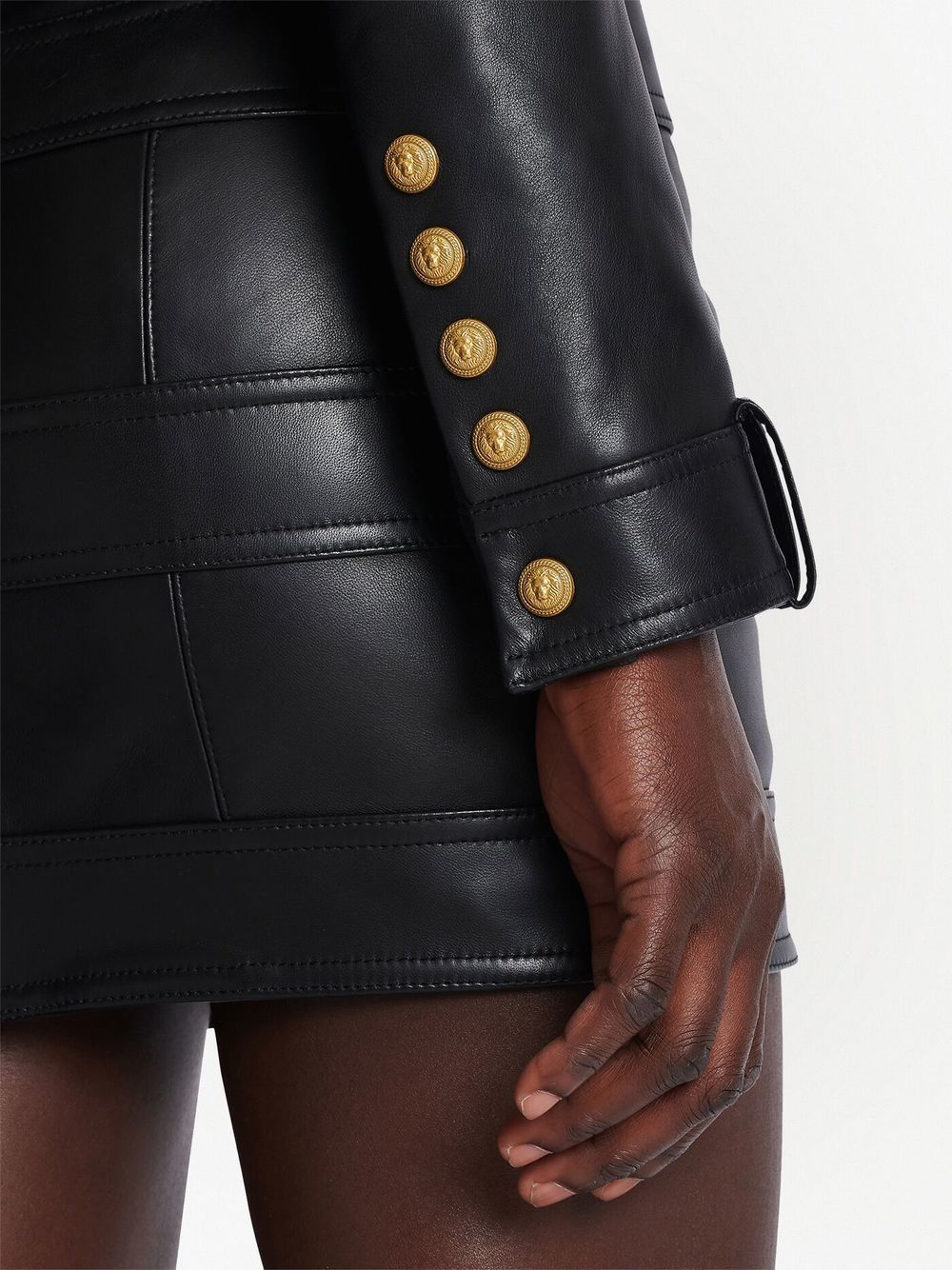 Balmain Leather Cropped Jacket - Farfetch