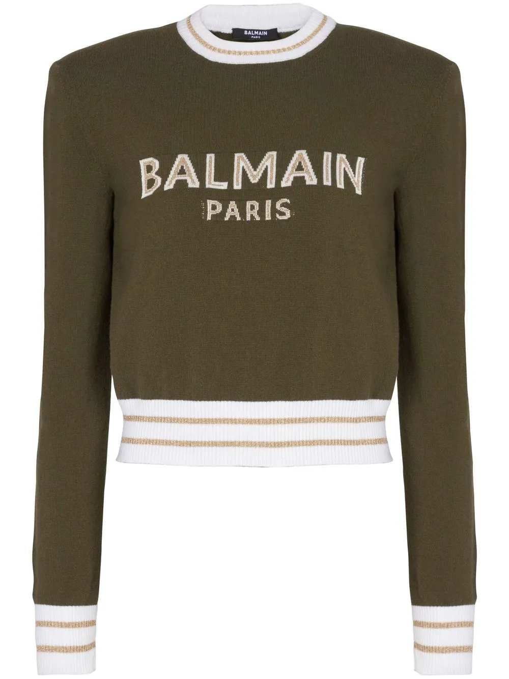 

Balmain intarsia-knit jumper - Brown