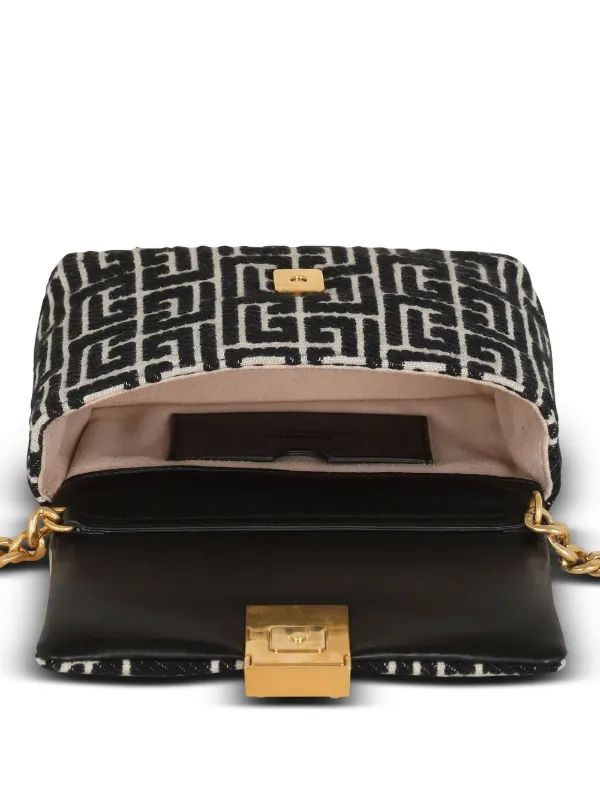 BALMAIN 1945 ソフト スモール ショルダーバッグ Balmain 1945 Soft ショルダーバッグ S | ブラック | FARFETCH JP