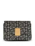Balmain 1945 Soft jacquard monogram shoulder bag - Black