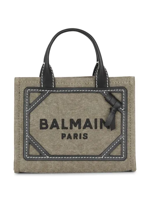 Affordable Balmain mini B-Army logo tote bag Women