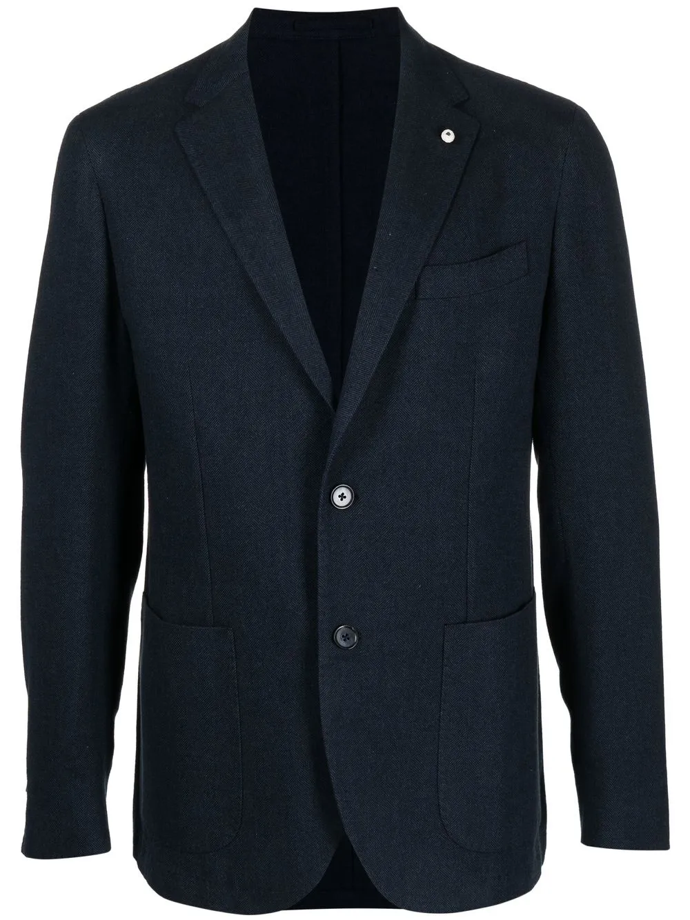 

LUIGI BIANCHI MANTOVA tailored single-breasted blazer - Blue