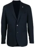 LUIGI BIANCHI MANTOVA tailored single-breasted blazer - Blue