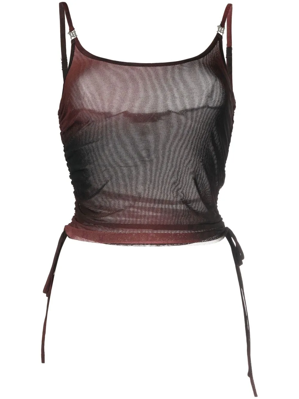 

MISBHV top de malla con estampado abstracto - Negro