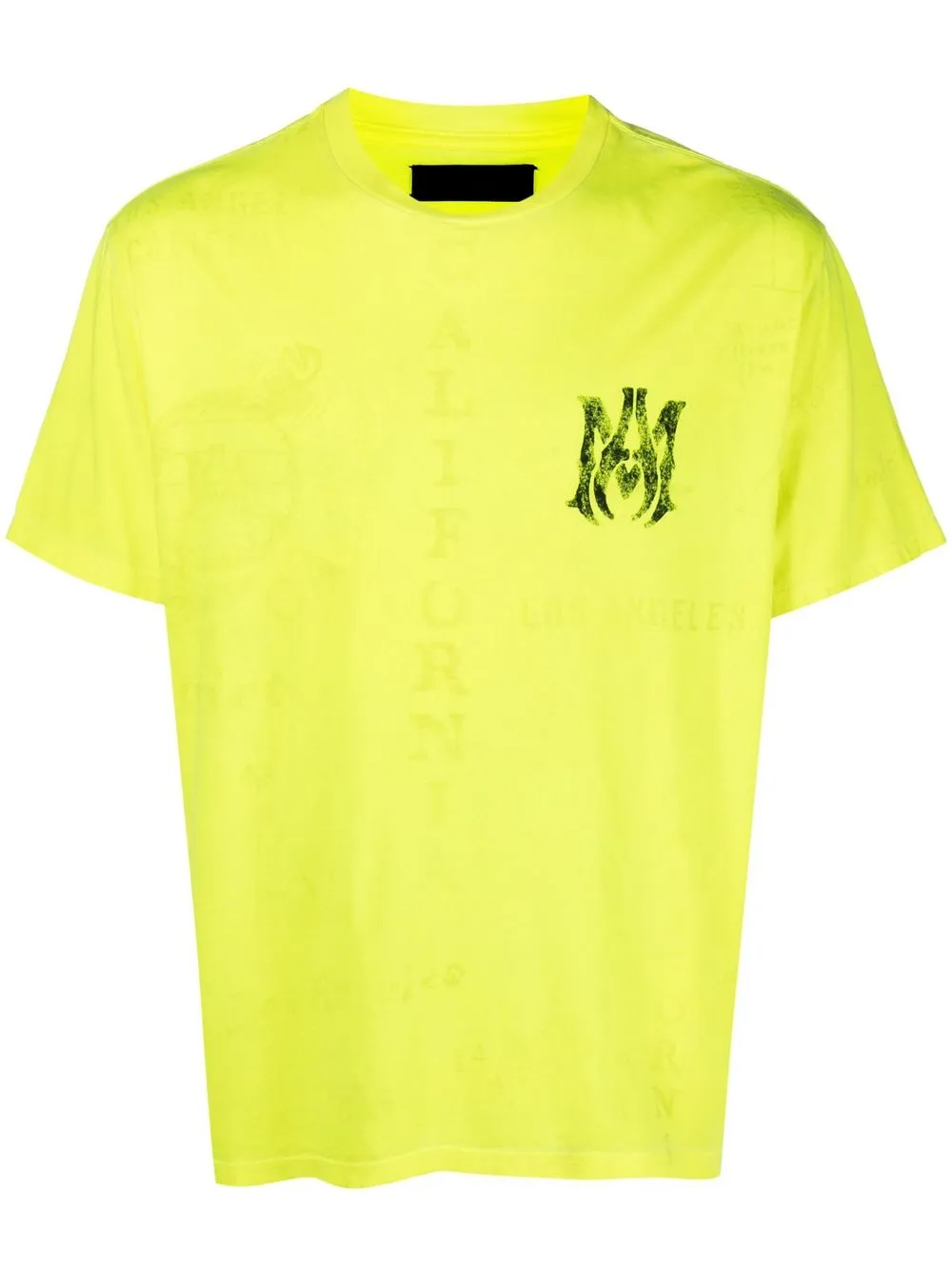 AMIRI playera con logo estampado - Amarillo