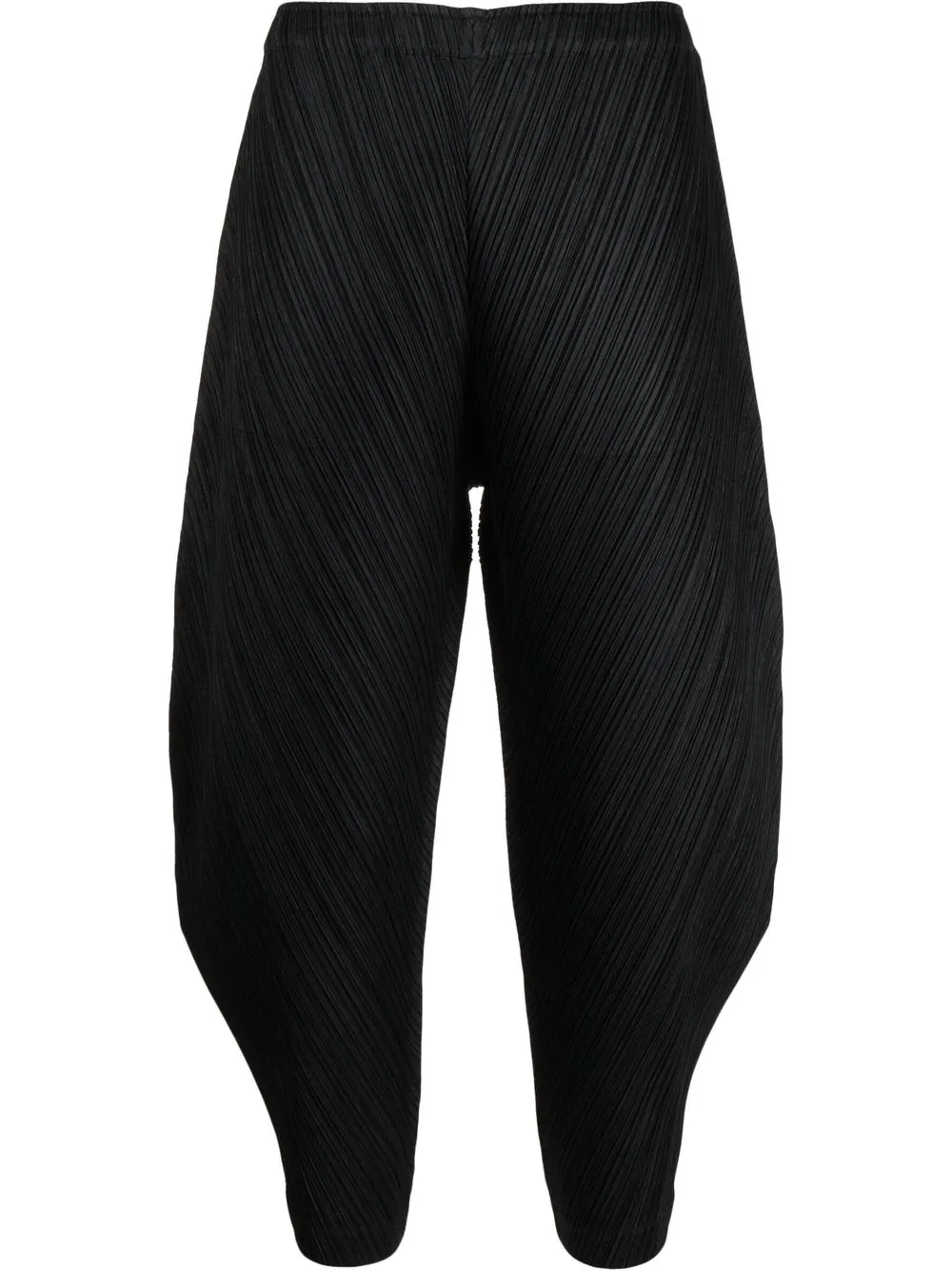 

Pleats Please Issey Miyake pantalones con efecto arrugado - Negro