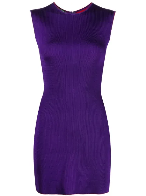 Herve L. Leroux vestido corto tejido