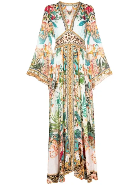 Camilla - kimono-sleeved maxi dress