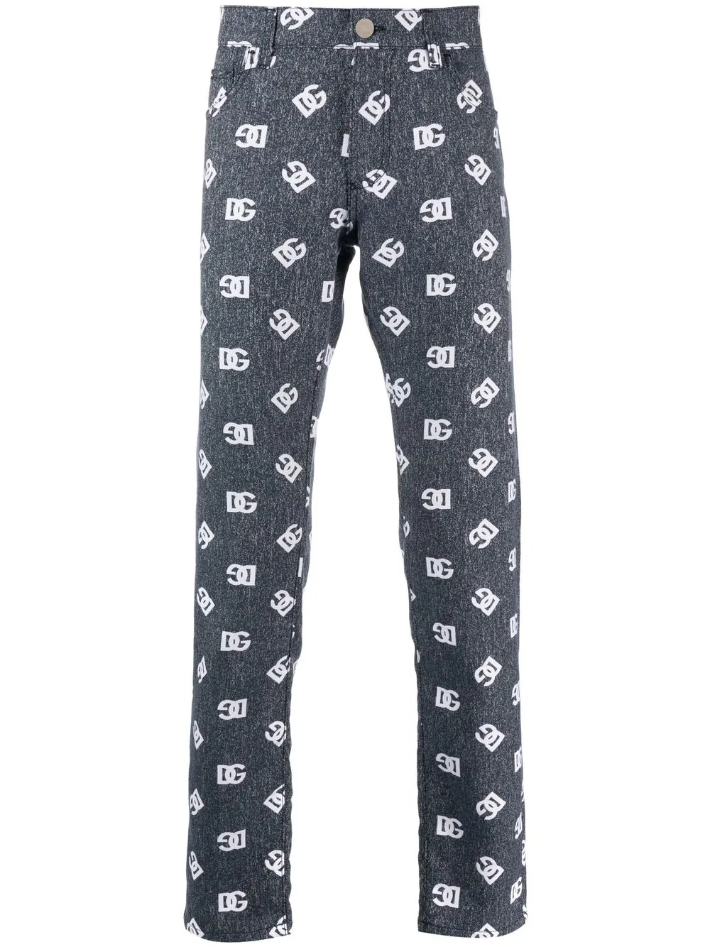 

Dolce & Gabbana jeans rectos con monograma - Azul