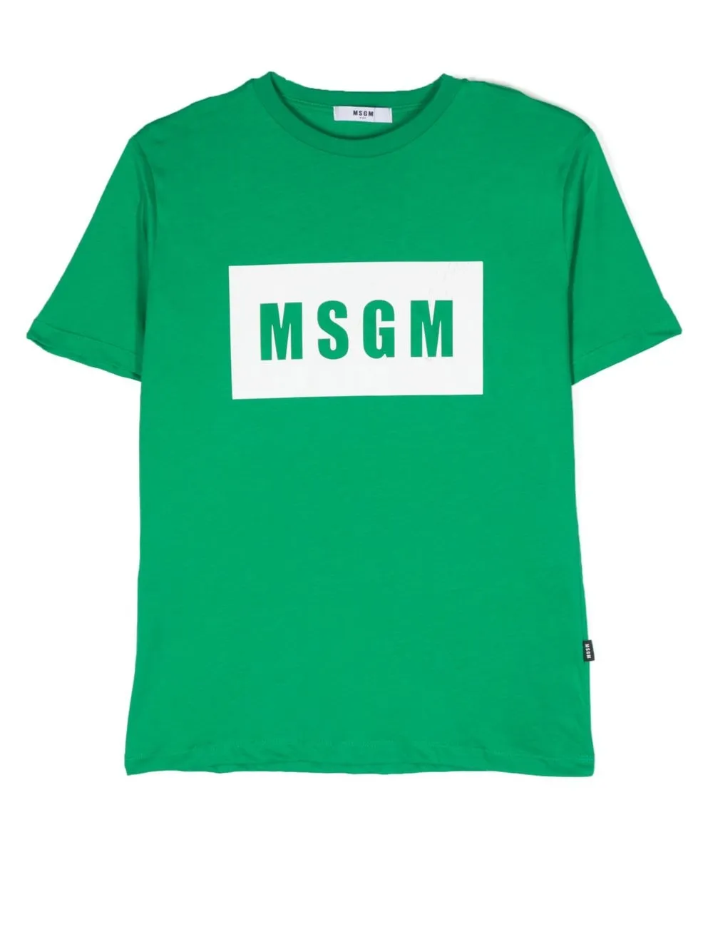 

MSGM Kids TEEN logo-print cotton T-shirt - Green