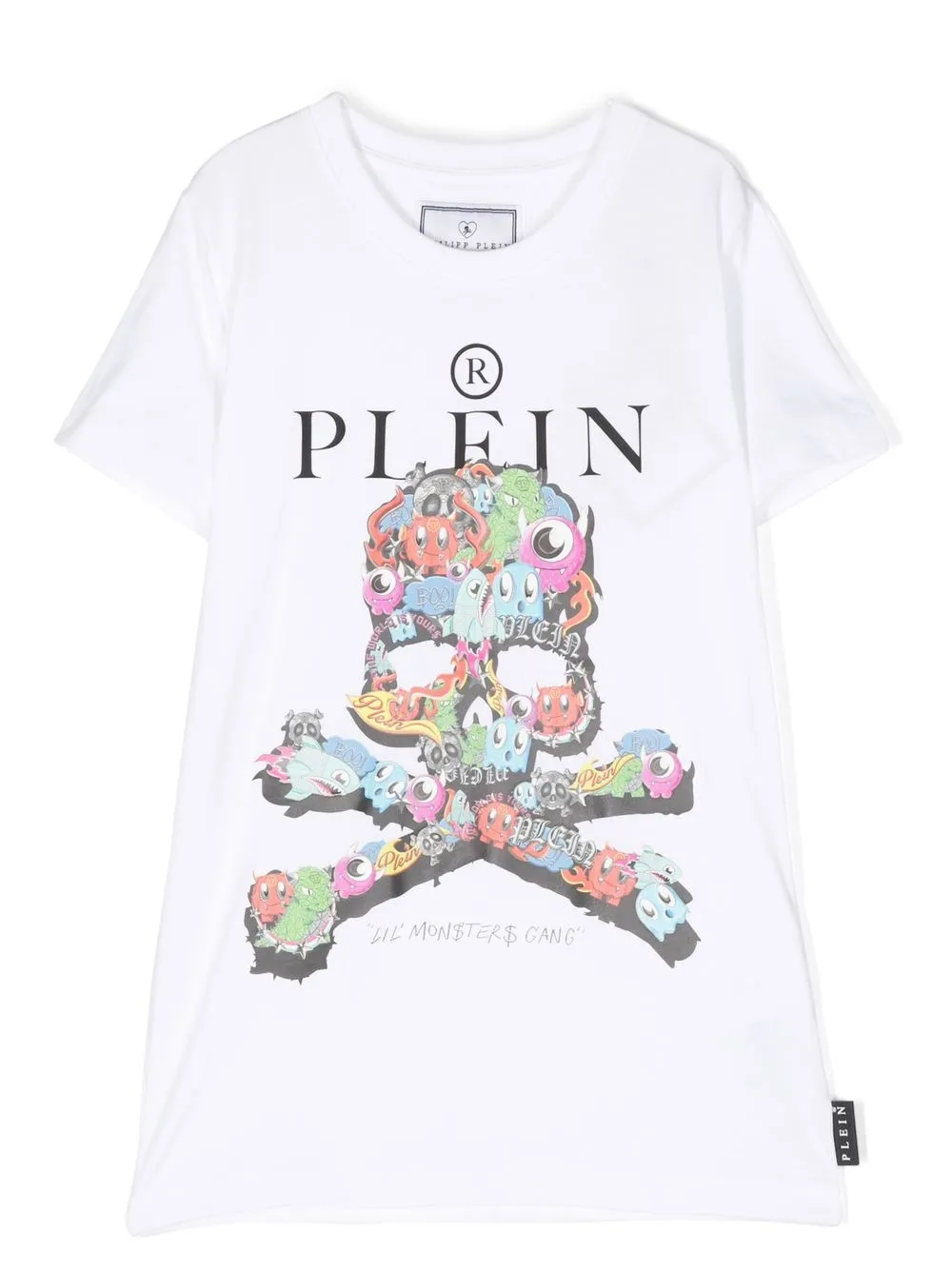 

Philipp Plein Junior playera con estampado skull - Blanco