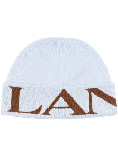 Lanvin Beanie mit Logo