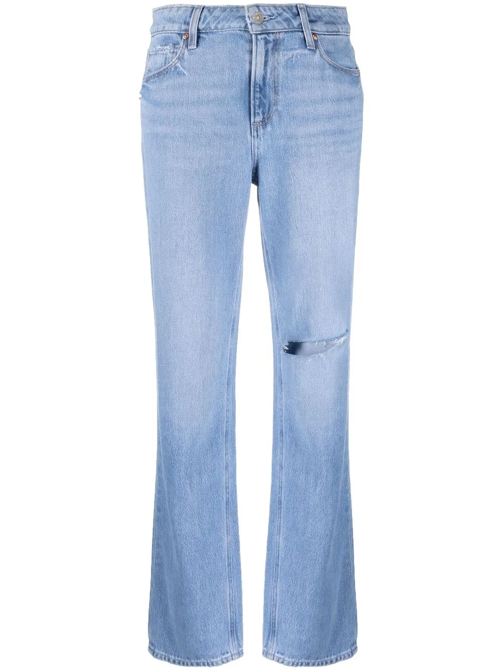 PAIGE ripped-detail Denim Jeans - Farfetch