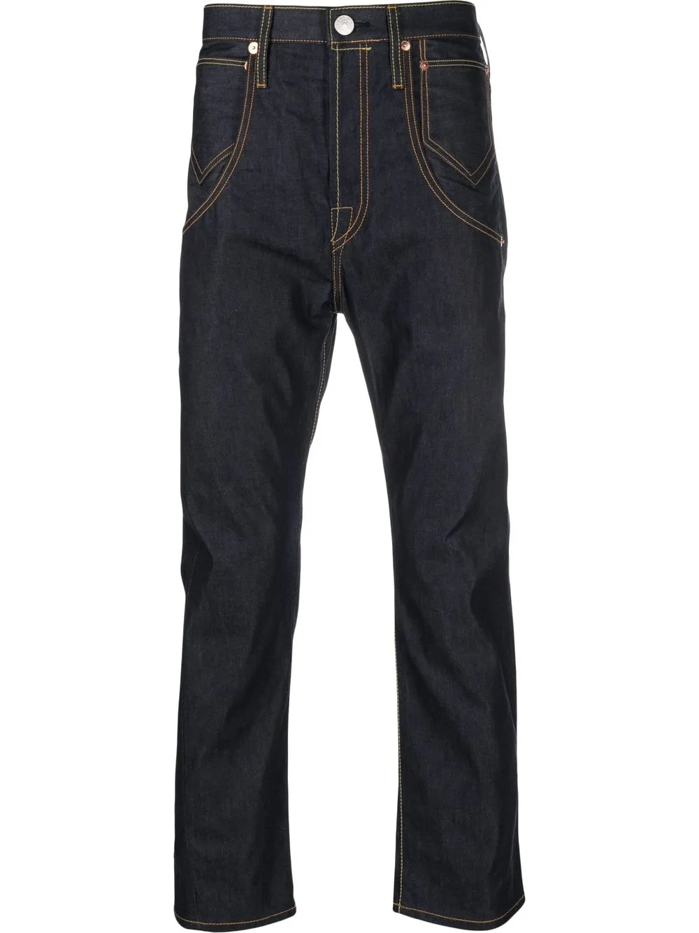 

Junya Watanabe MAN jeans con motivo bordado - Azul