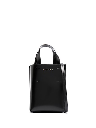 Marni - Museo Nano leather tote bag