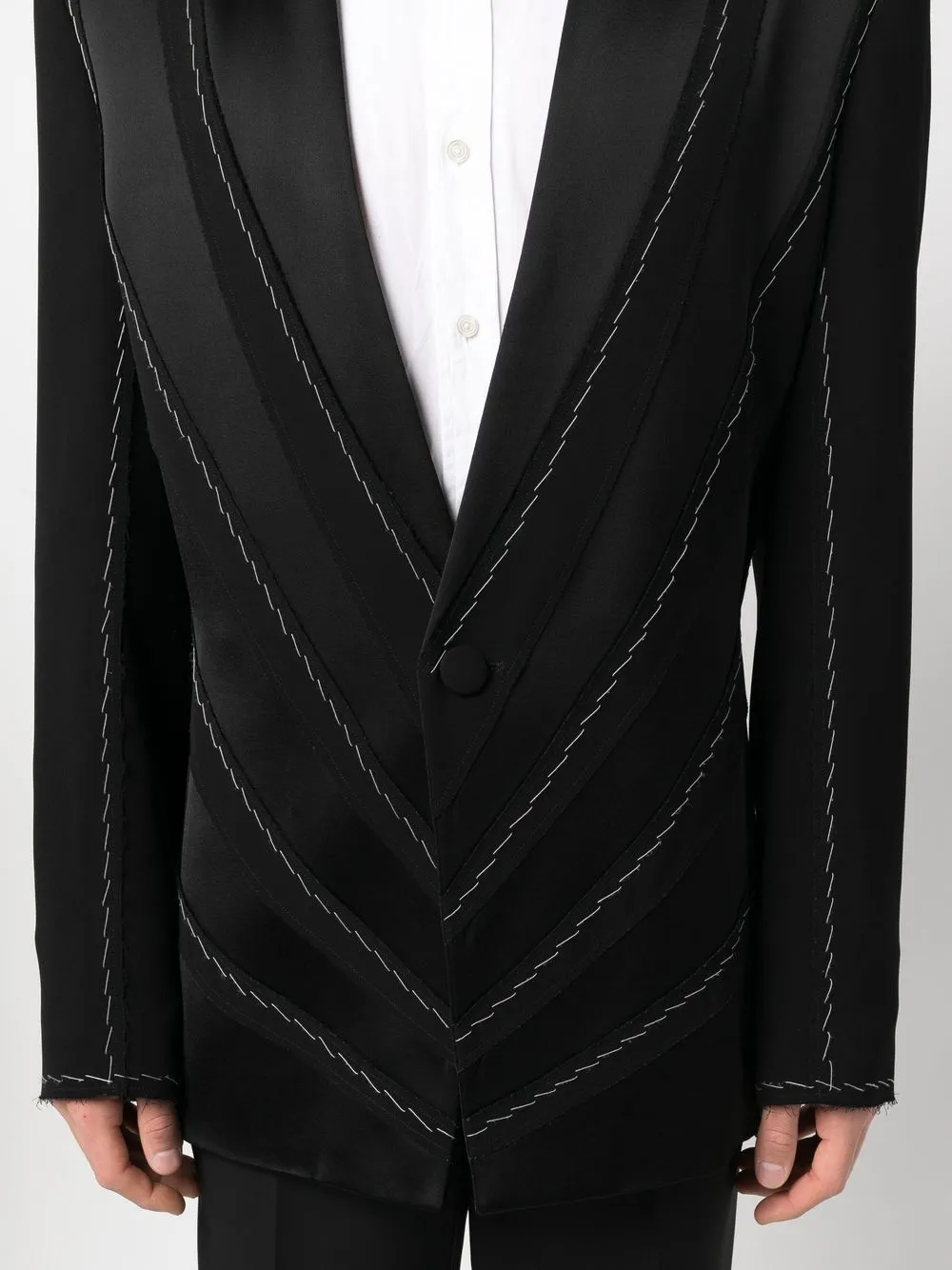 Balmain Blazer met contrasterend vlak Zwart