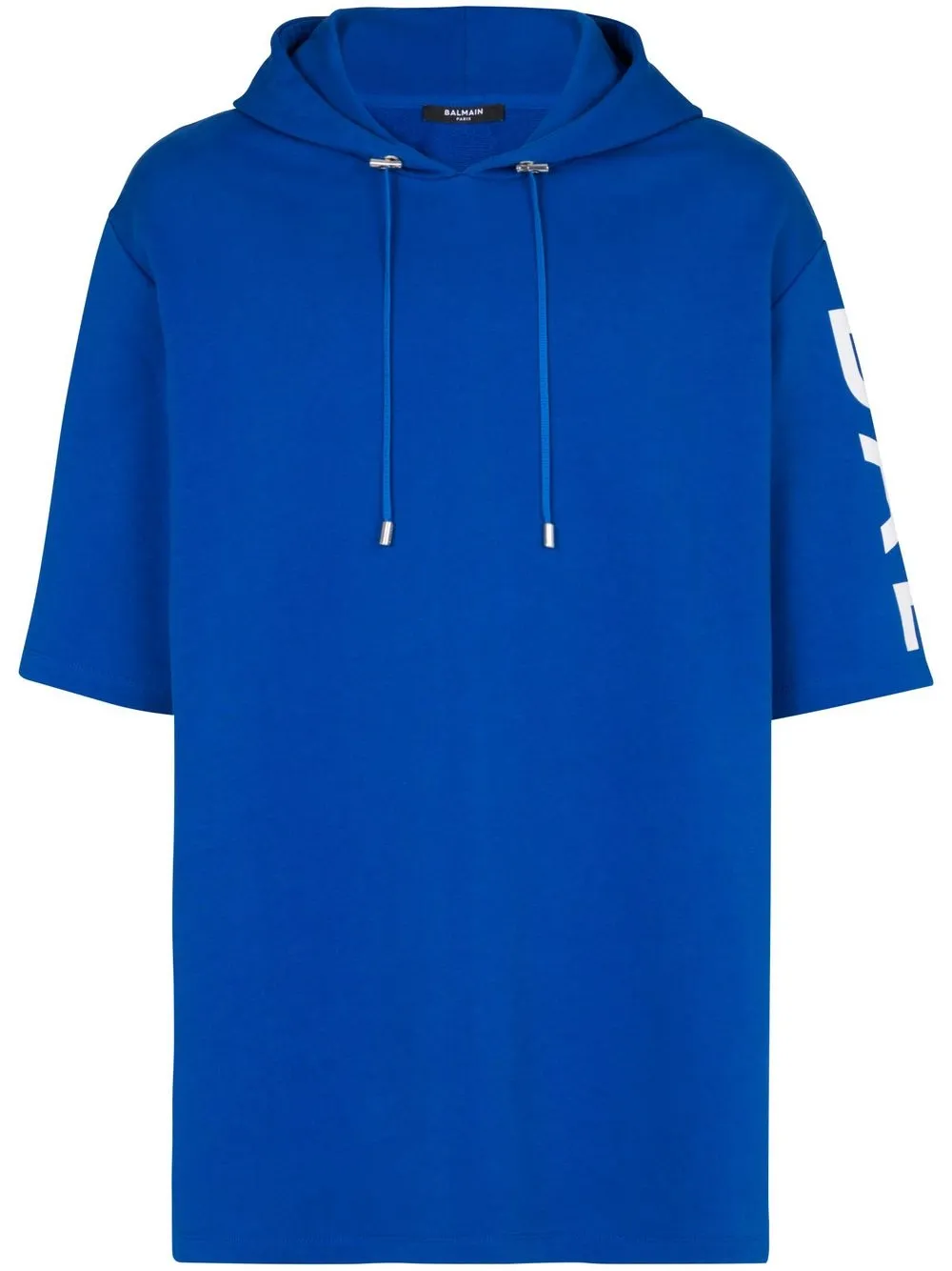 

Balmain logo-print hoodie - Blue