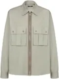 Balmain flap-pockets zip-up shirt - Neutrals