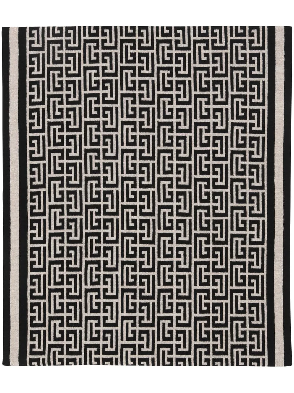 

Balmain monogram-print wool scarf - Black