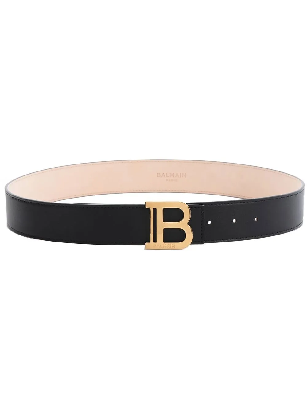 

Balmain B-logo buckle detail belt - Black