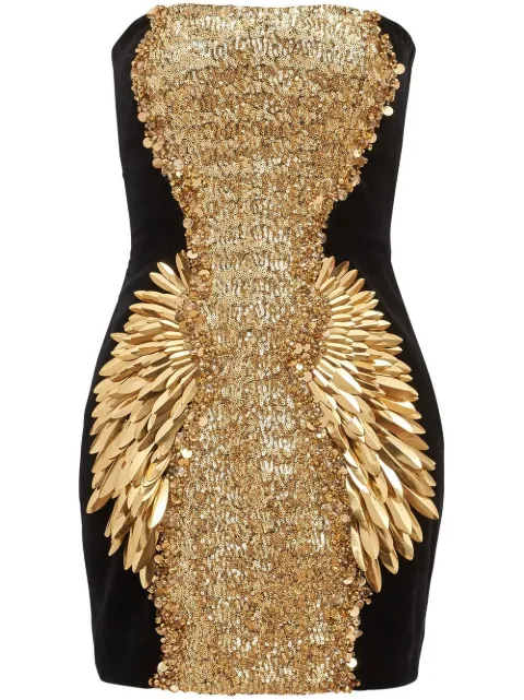 Balmain sequin-embellished mini dress