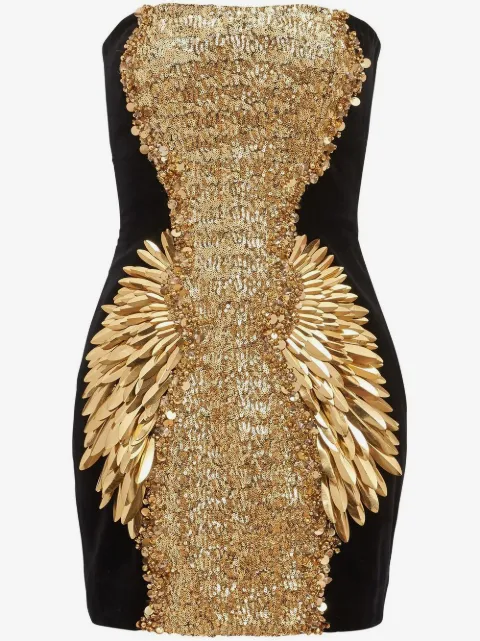 Balmain sequin-embellished mini dress