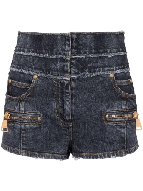 Balmain shorts de mezclilla con bolsillos