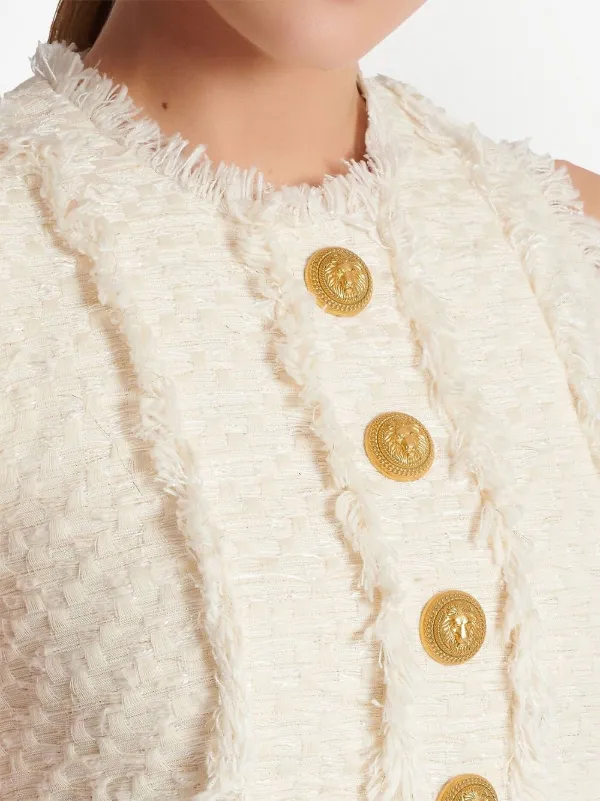 Balmain☆VIP価格 ツイード クロップド トップ 251251F111001_1.jpg