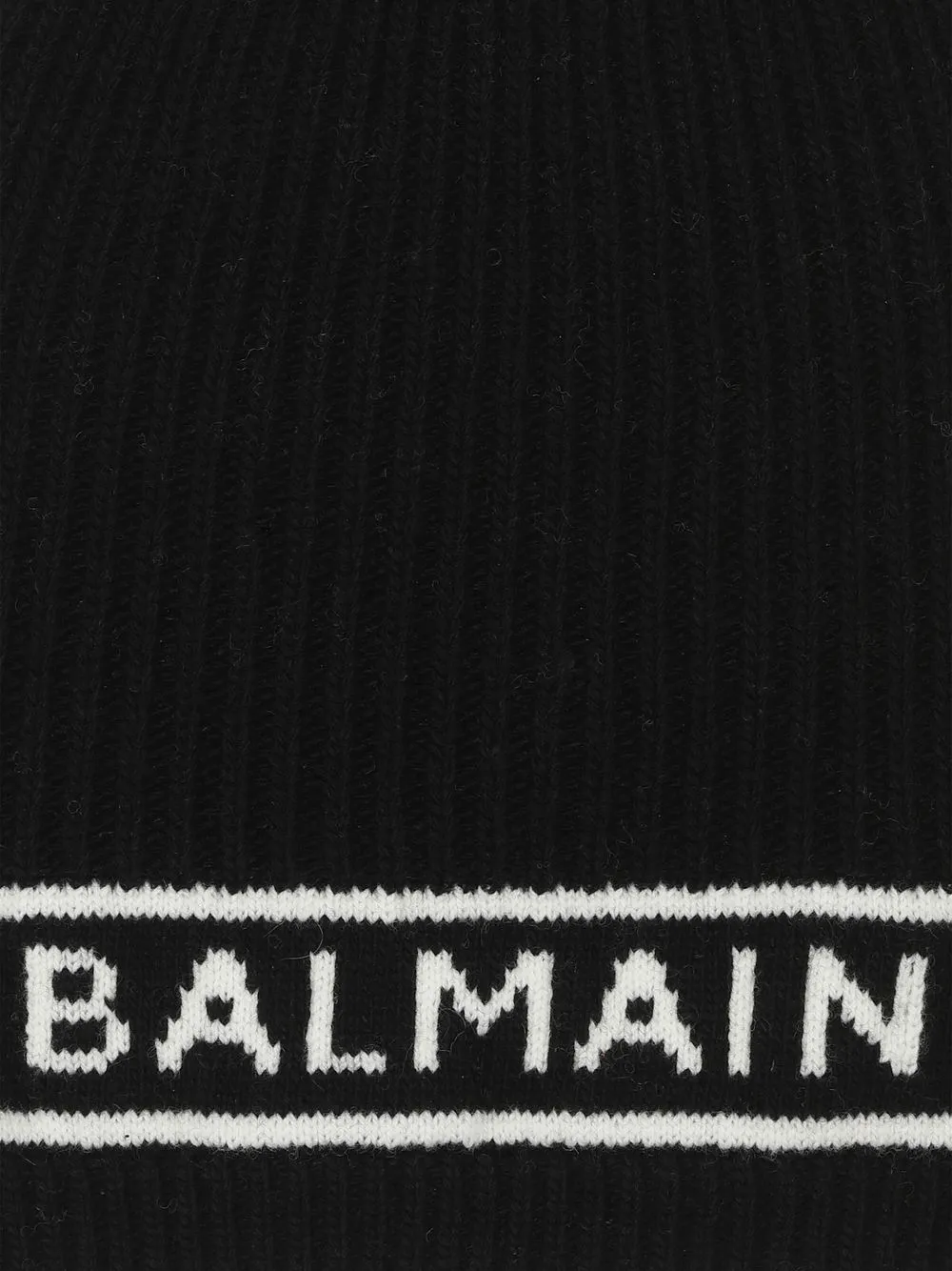 Balmain Muts met logoprint - Zwart