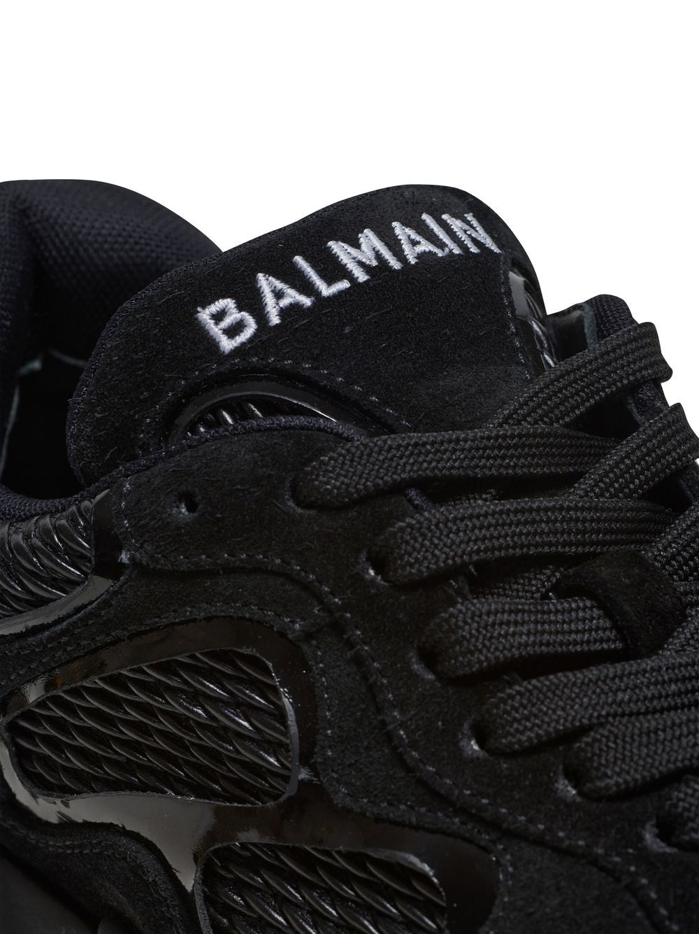 Shop Balmain B-east Chunky Sneakers In Black